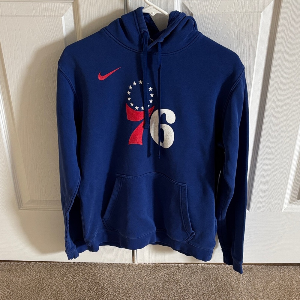 Nike Men's Blue 76ers Pullover Hoodie
